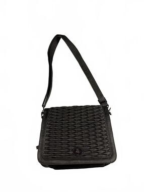 Lug Puddle Jumper Shoulder Bag Black Nylon Crossbody Travel Organizer Purse